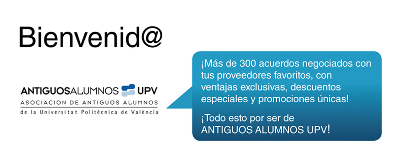 Bienvenido a Antiguos Alumnos UPV